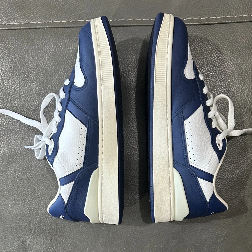 Lacoste Blue and White Mens Sneakers. Size 8. EUC - Picture 4 of 8
